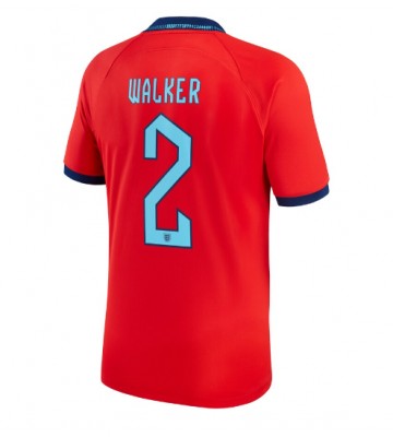 England Kyle Walker #2 Udebanetrøje VM 2022 Kort ærmer